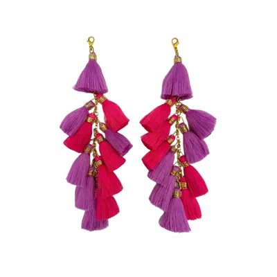 Julia Clancey Women's Pink / Purple Lilac Hotty Chacha Tassels
