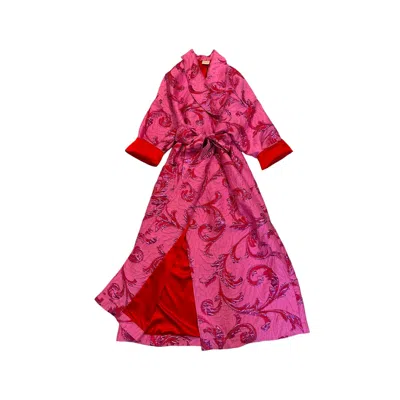 Julia Clancey Women's Pink / Purple Luxe Candy Opera Dress Coat In Pink/purple
