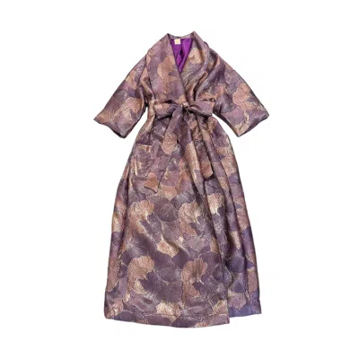 Julia Clancey Women's Pink / Purple Luxe Lilac Lilly Opera Dress Coat In Pink/purple