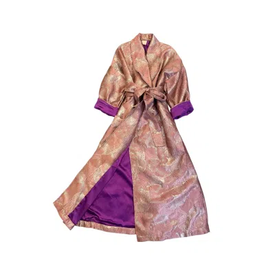 Julia Clancey Women's Pink / Purple Luxe Pink Lilly Opera Dress Coat