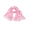 Julia Clancey Women's Pink / Purple Lydy Fondant Silk Scarf