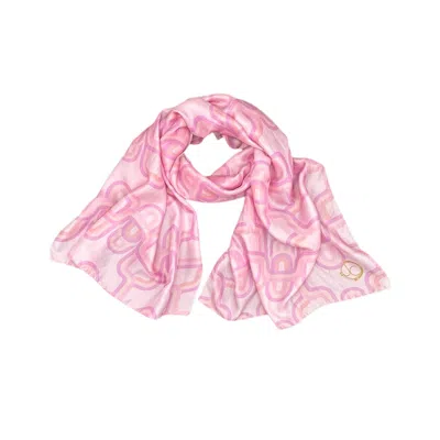 Julia Clancey Women's Pink / Purple Lydy Fondant Silk Scarf
