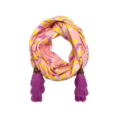 Julia Clancey Women's Pink / Purple Martini Olympia Pink Limon Swinglette Reversible Open Turban