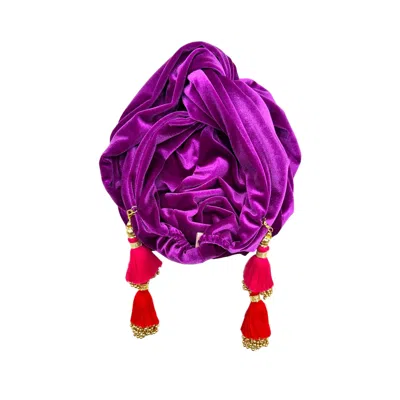 Julia Clancey Women's Pink / Purple Plum Mini Dorado Turban