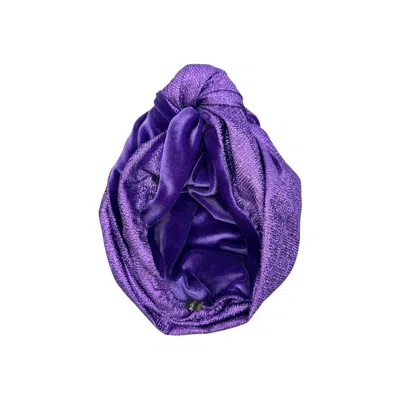Julia Clancey Women's Pink / Purple Reversible Snazzy Shrinking Violet Turban