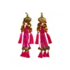 Julia Clancey Women's Pink / Purple Tassels Dream Hot Pink