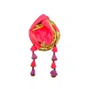 Julia Clancey Women's Pink / Purple Zia Flouro Reversible Dorado Turban In Pink/purple