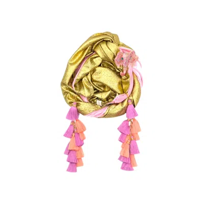 Julia Clancey Women's Pink Snazzy Fondant Elephant Chacha Turban
