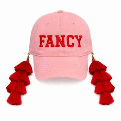 Julia Clancey Women's Pink Tasseltastic Fancy  Tassel Baseball Cap In Orange