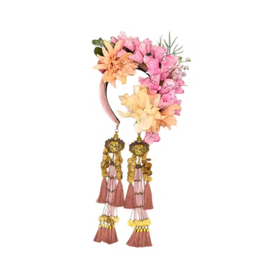 Julia Clancey Women's Pink / Yellow Norma Dusky Dream Bloom Flower Band