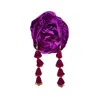 Julia Clancey Women's Purple Plum Dorado Velour Turban In Purple
