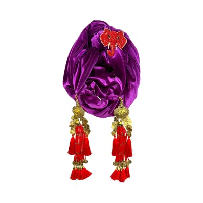Julia Clancey Women's Purple Ruby  & Plum Red Nellita Dream Turban