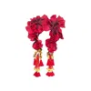 Julia Clancey Women's Red Glorita Lizzie Flower Band In Red