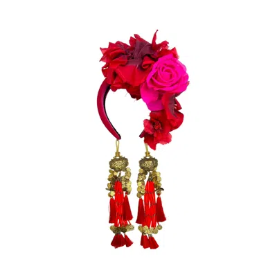 Julia Clancey Women's Red Niña Fresa Bloom Dream Band