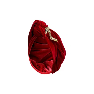 Julia Clancey Women's Red Ruby Stiletto Turban