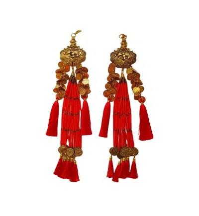 Julia Clancey Women's Red Ruby Tassels Dream