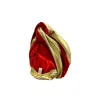 Julia Clancey Women's Red Zia Ruby Reversible Velour Turban In Gold