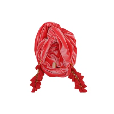 Julia Clancey Women's Rose Gold Flamingo Pink Chacha Turban In Red