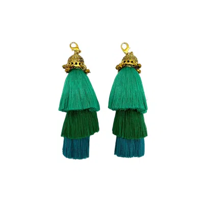Julia Clancey Women's Sage Green Swinglette  Tassels