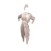 Julia Clancey Women's Silver Shimmy Oyster Gloria Velour Jumpsuit Set In Silver