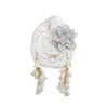 Julia Clancey Women's White Cha Cha Cha Boom Ivory Turban In Brown