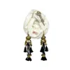 Julia Clancey Women's White Leopardita Ivory Dream Turban In White