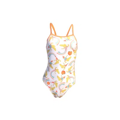 Julia Clancey Women's Yellow / Orange Feeling Peachy Peach Swim Suit In Yellow/orange