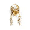 Julia Clancey Women's Zia Golden Ivory Mestiza Reversible Turban In Gold