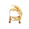 Julia Clancey Women's Zia Ivory Terry Golden Mini Dorado Turban In Gold