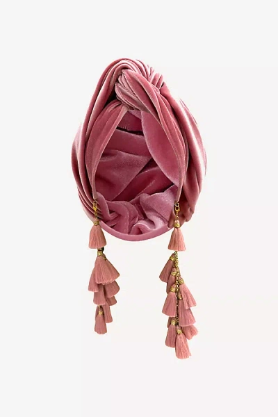 Julia Clancy Chacha Tassel Hair Wrap In Pink