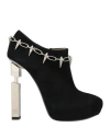 Julia Haart Woman Ankle Boots Black Size 11 Soft Leather In Black