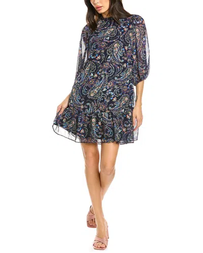 Julia Jordan 3/4-sleeve Floral Dress In Blue