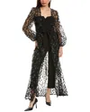 Julia Jordan 3d Embroidered Jumpsuit In Black