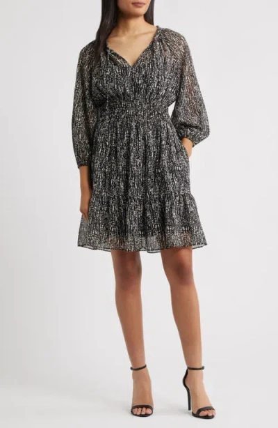 JULIA JORDAN JULIA JORDAN ABSTRACT PRINT DRESS