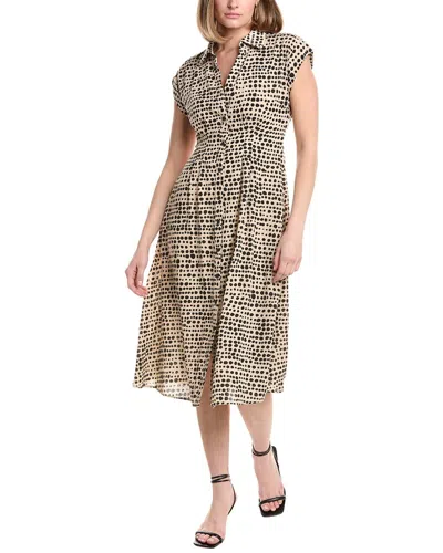 Julia Jordan Balboa Airwash Midi Shirtdress In Multi