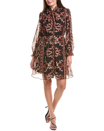 Julia Jordan Balloon Sleeve Shirtdress In Black