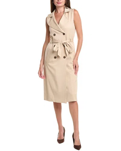 Julia Jordan Belted Trench Dress In Neutral