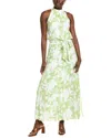 Julia Jordan Blouson Maxi Dress In Green