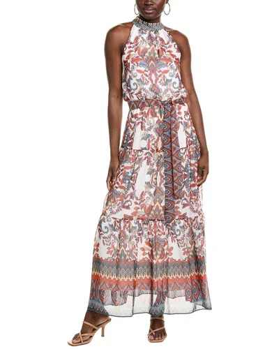 Julia Jordan Blouson Maxi Dress In White