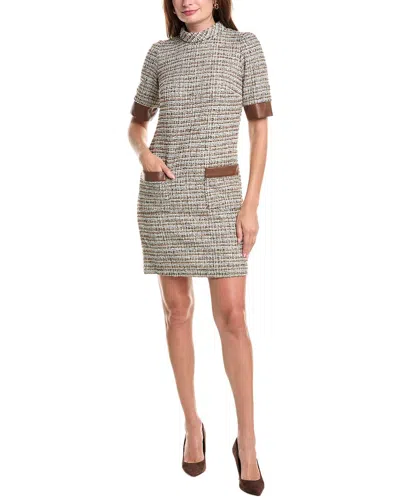 Julia Jordan Boucle Shift Dress In Multi