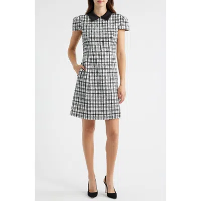Julia Jordan Cap Sleeve Bouclé Tweed Sheath Dress In Gray