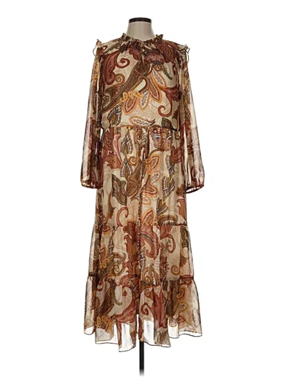 Pre-owned Julia Jordan Casual Dress In Brown