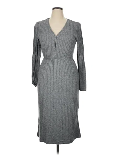 Pre-owned Julia Jordan Casual Dress In Gray