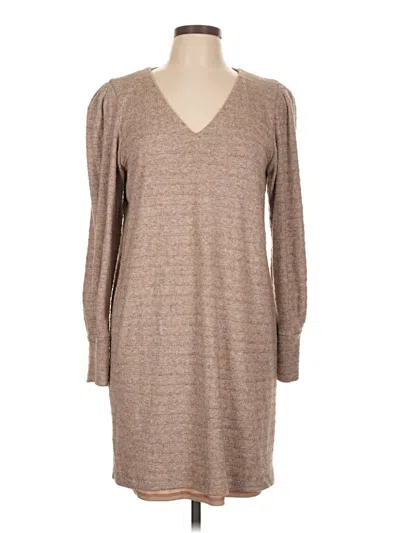 Pre-owned Julia Jordan Casual Dress In Tan