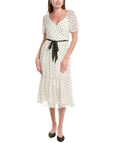 Julia Jordan Chiffon Midi Dress In White