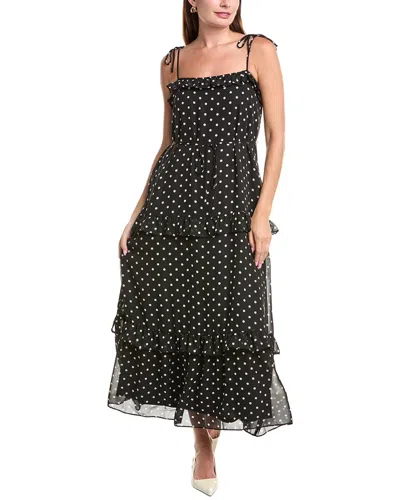 Julia Jordan Chiffon Midi Dress In Black
