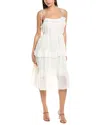 Julia Jordan Clip Dot Mini Dress In White
