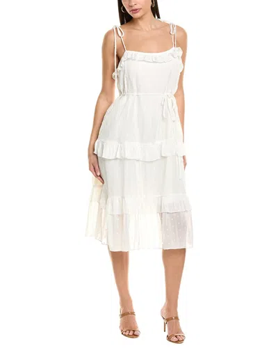 Julia Jordan Clip Dot Mini Dress In White