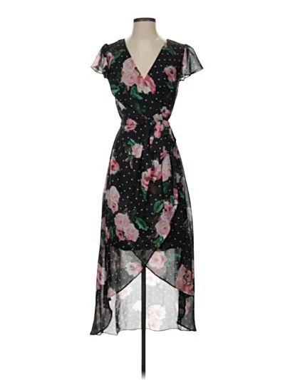 Pre-owned Julia Jordan Cocktail Dress In Black