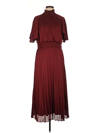 Pre-owned Julia Jordan Cocktail Dress In Burgundy